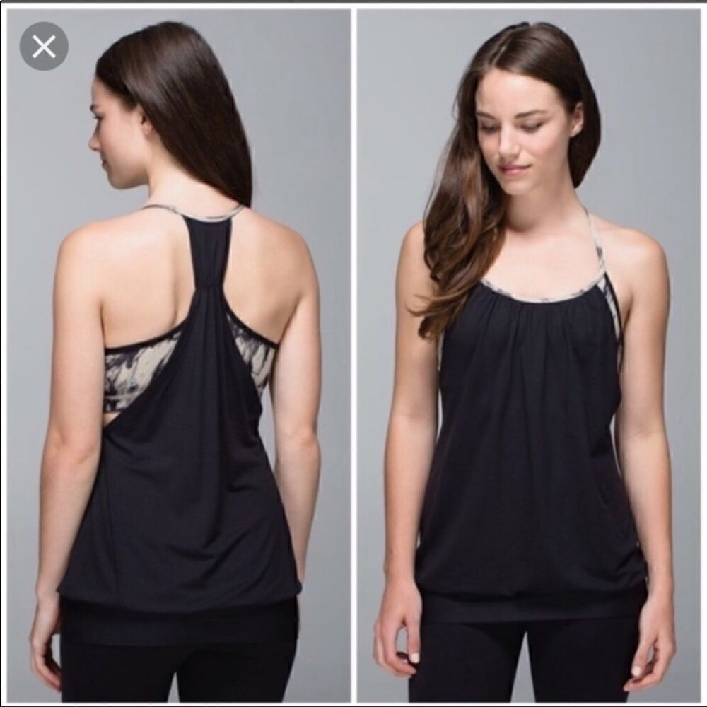 LULULEMON NO LIMITS Mojave tan athletic ank top